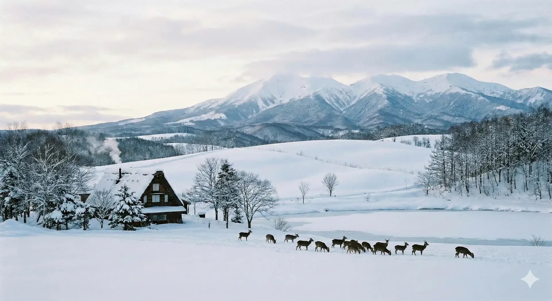 Hokkaido scenic landscape - hero background