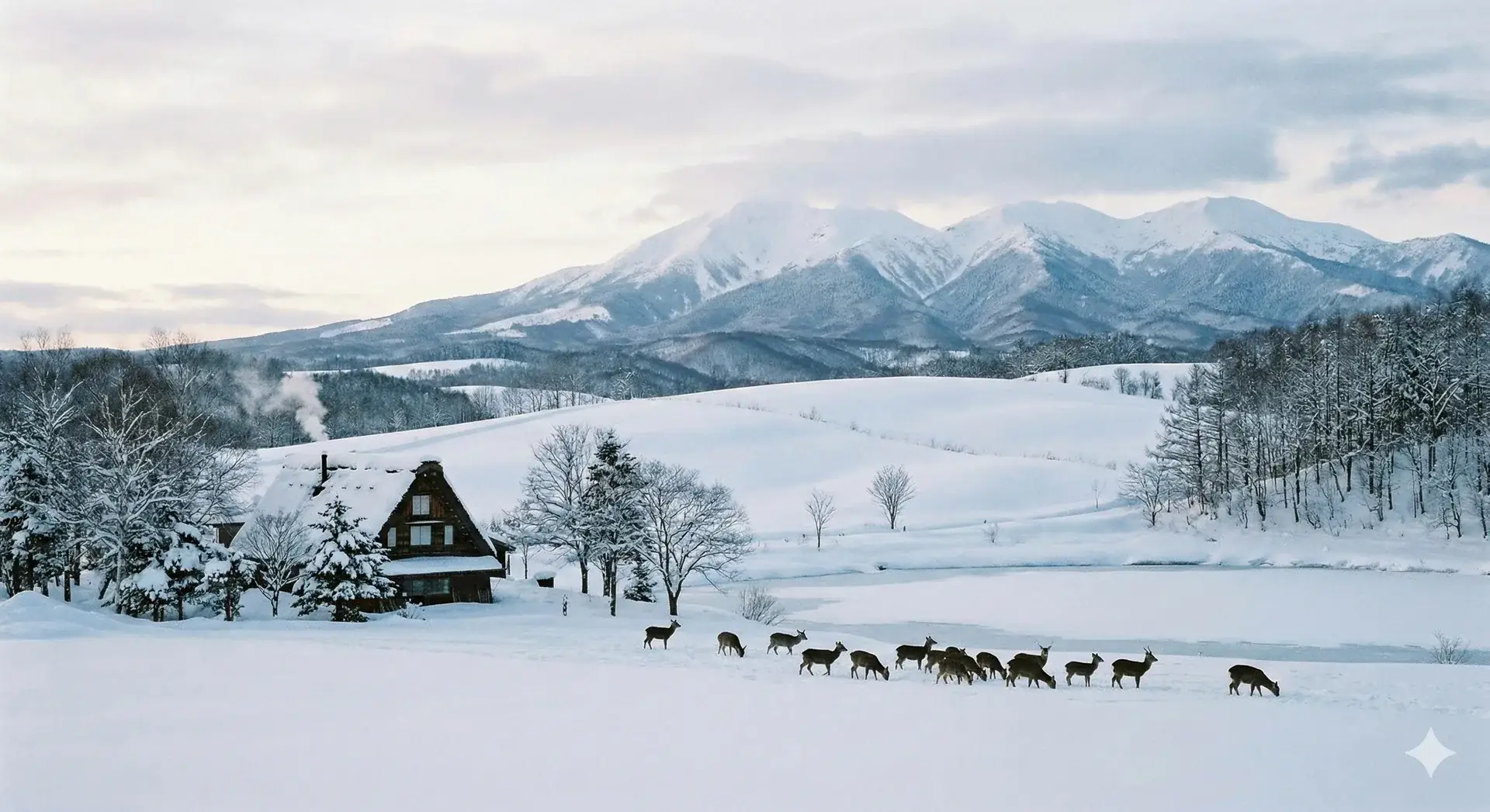 Hokkaido scenic landscape - hero background